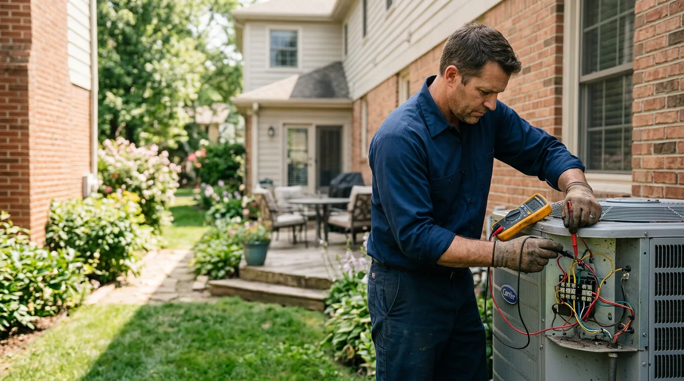 HVAC technician working near Philadelphia, NY